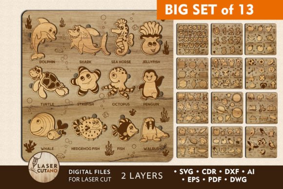 Download Cute Puzzle Bundle for Kids SET of 13 - Premium Bundle