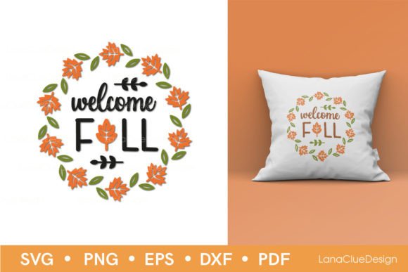 Download Welcome Fall Round Sign SVG - Fall round sign svg Collection