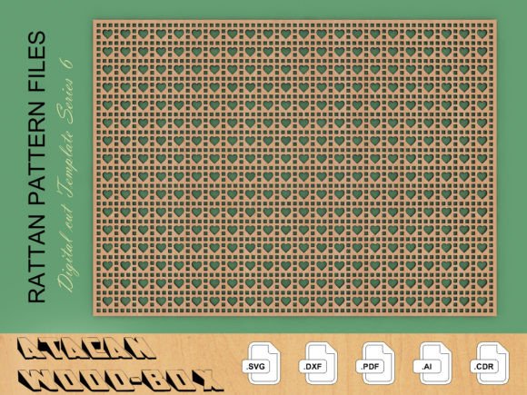 Download Rattan Pattern Glowforge SVG Files 227 - Glowforge Collection