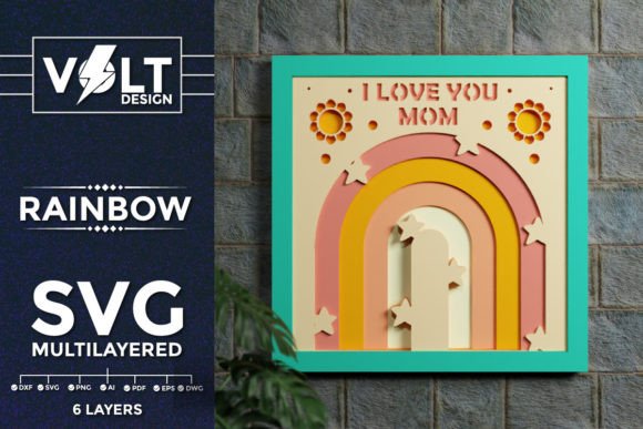 Download Rainbow 3D Multilayered SVG Cut - Multilayered svg Collection
