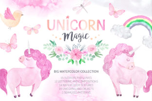 Download Watercolor Unicorn Design Set - Unicorn design Collection