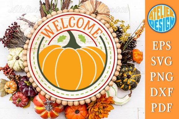 Download Welcome Fall Round Sign Svg - Fall round sign svg Collection